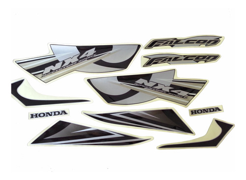 Calcos Honda Nx 400 Falcon Moto Negra