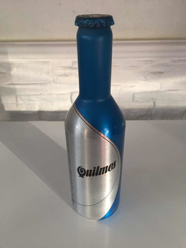 Botella Conmemorativa Aluminio Quilmes Vacía C/ Chapa Corona