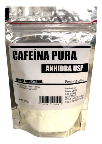 Cafeina En Polvo Pura 99.9% I Anhidra Pura Energía 1kg