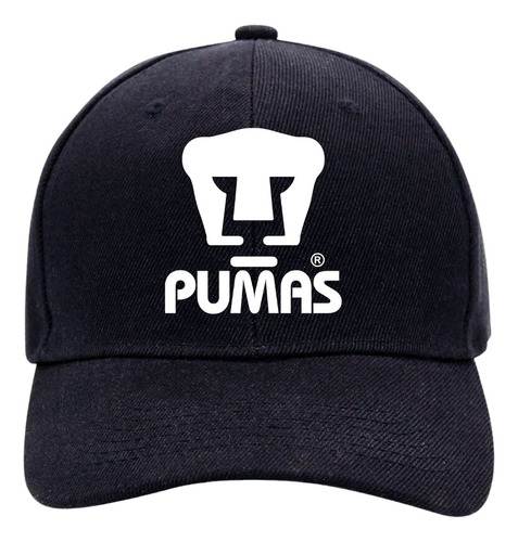 Gorra Pumas Unam Hombre Mujer Ajustable Logo Blanco Negro 3