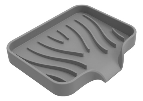 Soporte Para Jabonera Con Bandeja De Silicona Con Borde De D