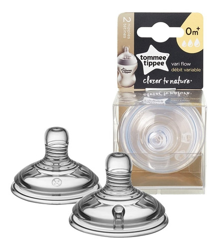 Pack 2 Tetinas Tommee Tippee  0m+ Closer To Nature