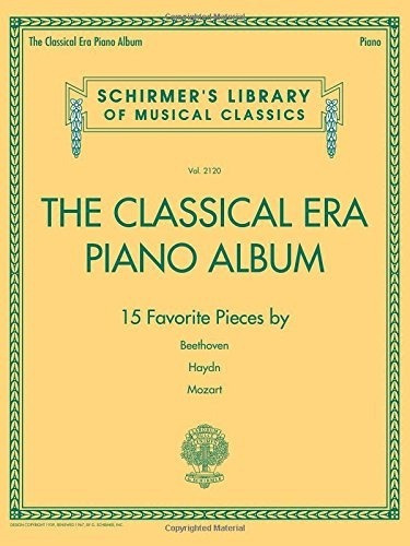 El Album De Piano De La Era Clasica Biblioteca Schirmers De