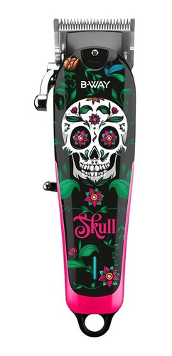 Imagen 2 de 10 de Maquina De Cortar Pelo B-way Skull + Kit Accesorios