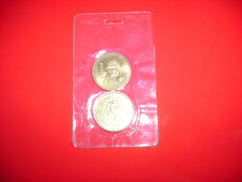 Paquete Con Dos Monedas De 1000 Pesos De 1989 Juana De A. (Usado)