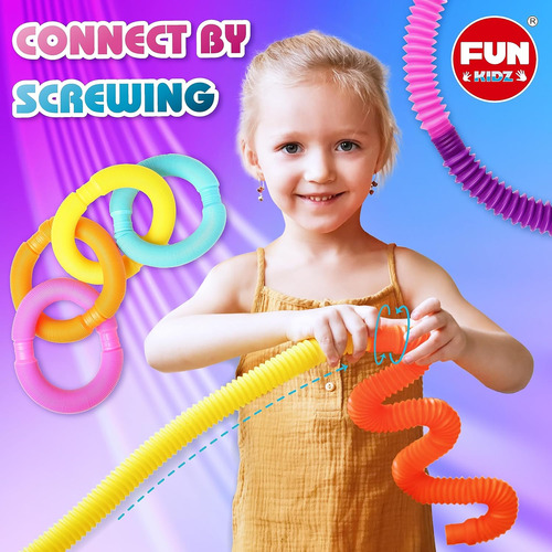 Jumbo & Mini Pop Tubes Pitdler Fidget Jugues, Funkidz 21 Bac
