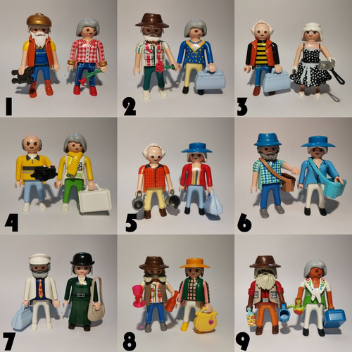 Playmobil Abuelo Y Abuela Abuelos Tercera Edad Familia City