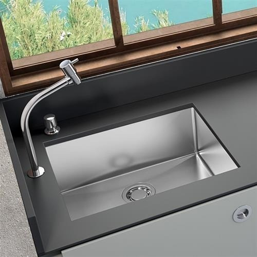 Cuba De Inox Escovado 60x40 Embutir Pia Gourmet Reta Moderna