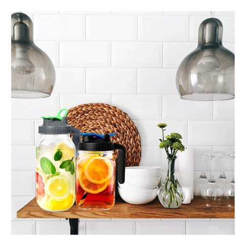 Mason Jar Spout Lids | Tapa De 4 Paquetes De Jarra Mason Jar