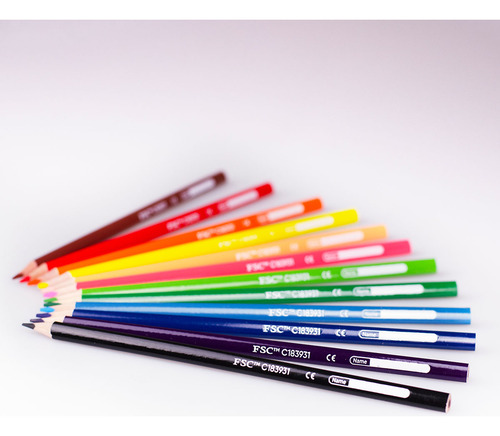 Colores Lapiz De Dibujo Kores Kolores X12 Piezas