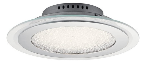 ~? Kichler 14.13-in Chrome Led Flush Mount Light