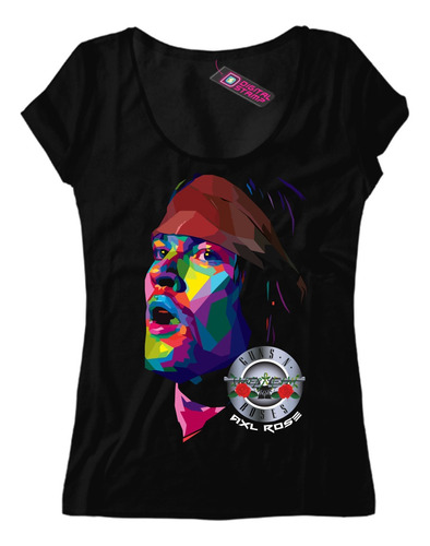 Remera Mujer Axl Rose Guns N Roses Pop Art Mu 32 Dtg Premium