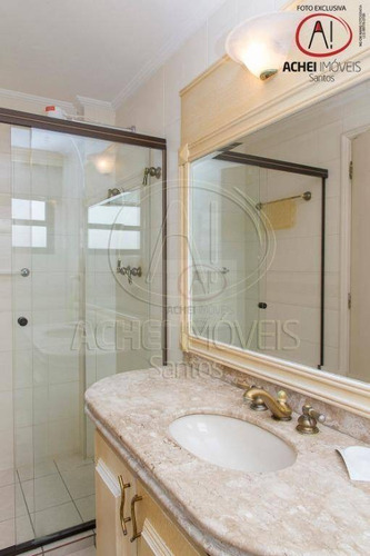 Imagem 25 de 30 de Cobertura Duplex Extraordinária À Venda Com 4 Suítes, 5 Salas, Piscina E Incrível Área Gourmet, 390 M² Por R$ 2.700.000 - Ponta Da Praia - Santos/sp - Co0095