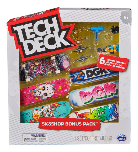 Kit 3 Skate De Dedo E Acessórios Coleção Dgk - Tech Deck