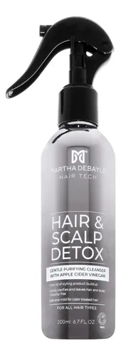MARTHA DEBAYLE HAIR TECH Hair & Scalp Detox Tratamiento Capilar. Limpia, desintoxica y elimina residuos del cuero cabelludo. Con Vinagre de Manzana, 200 ml.