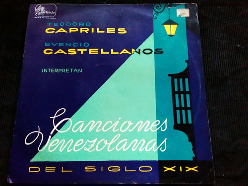 Lp1 Canciones Venezolanas Del Siglo Xix  Lo Disco Vinil 