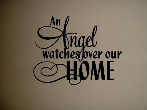Adhesivo Vinilo Para Pared Texto Ingl  An Angel Watche Over