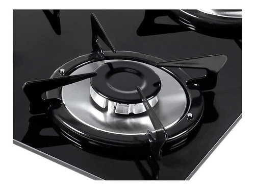 Fogão cooktop a gás Fogatti V500X preto 110V/220V