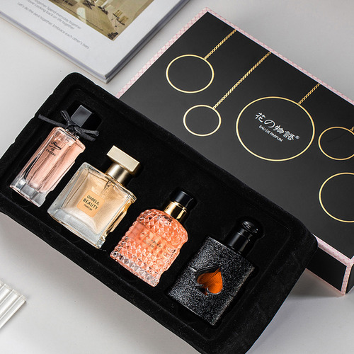 Perfume De Mujer Sets De Fragancia Duradera 4 Pcs Regalo