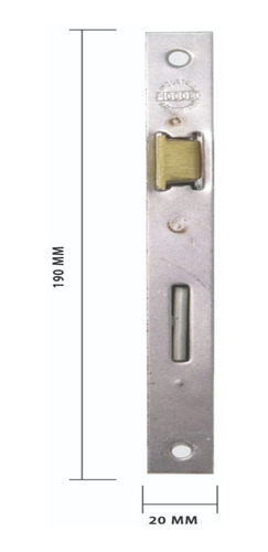 Cerradura Doble Paleta Piccolo 110 Para Puerta Interior.