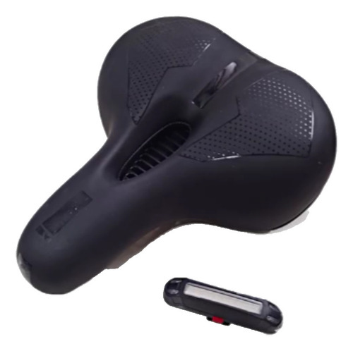 Asiento Bicicleta Kawi Antiprostatico Gel + Luz Usb 5 Func.