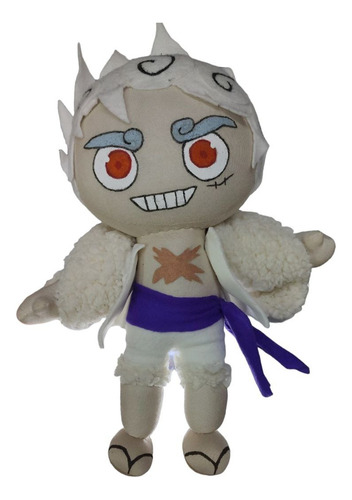 Peluche Monkey D. Luffy Gear 5 One Piece Hecho A Mano 30cm