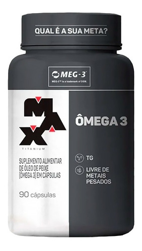 Ômega 3 Óleo De Peixe 90caps Meg3 - Max Titanium