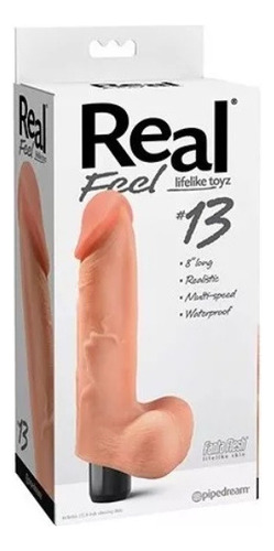 Vibrador Consolador 8.5¨ Real Feel #13 Color Flesh