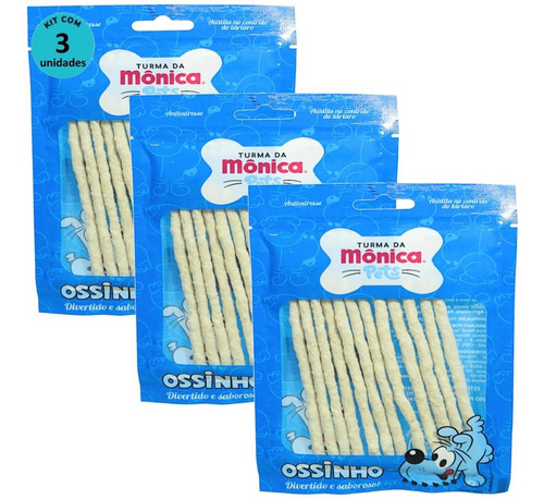 Ossinho Palito Bidu Turma Da Mônica Pets 6mm 12 Un