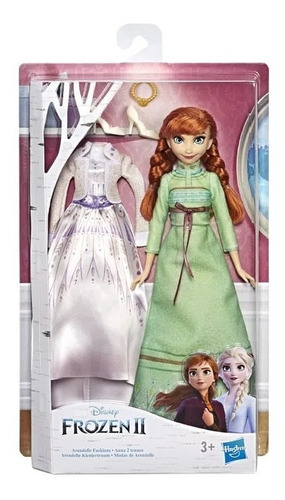 Muñeca Anna Con 2 Vestidos Frozen Ii 