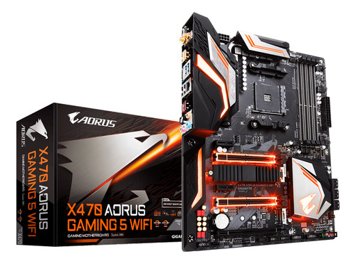 Placa Gigabyte X470 Aorus Gaming 5 Wi-fi Am4 X470 Ddr4 Sata