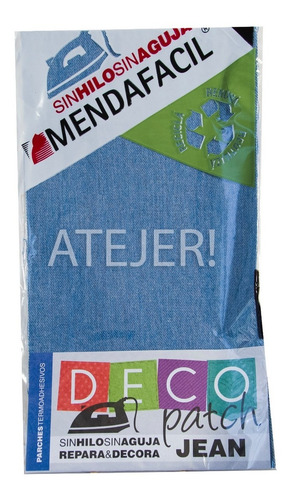 Imagen 1 de 5 de Parche Rectangulo De Jean Mendafácil Art 205 Por Unidad