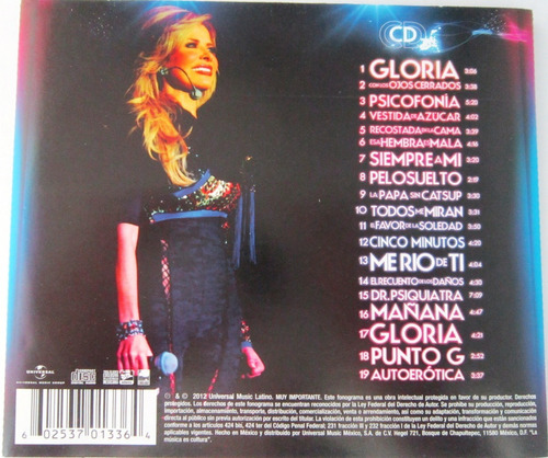 Gloria Trevi - En Vivo Deluxe Cd | MercadoLibre