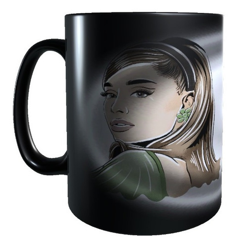 Taza Mágica Diseño Ariana Grande, Tazon Cambia Color