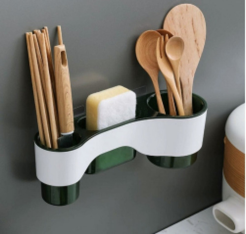 Imagen 5 de 10 de Organizador Soporte Porta Utensilios De Pared Multifuncional