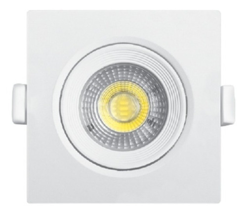 Lampara Dicroica Dicrospot Cuadrado 3w Led Fcob Ac100-240v Color Blanco