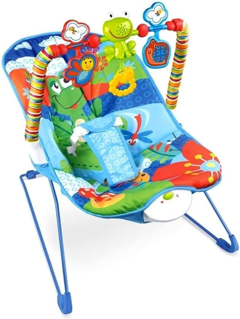 Silla mecedora para bebé Tiibaby Cartoon deluxe azul