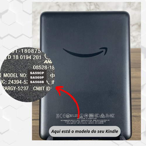 Capa Case Kindle 12a 2024 7 Sa59cp Sa569p Sa568b + Película