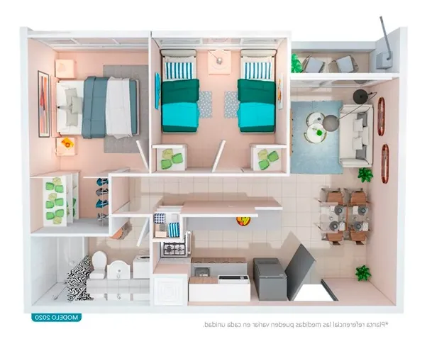 Imagen 1 de 26 de Arriendo Departamento 47 M2 3d1b, Quilicura