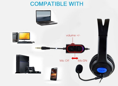 Set Audifono Microfono Ps4 + Cargador Joystick / Liquidacion