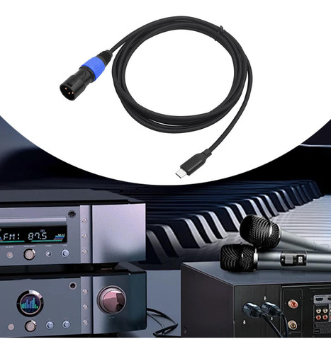 // Cable Usb C A Xlr Macho, Conector De Audio, 300cm