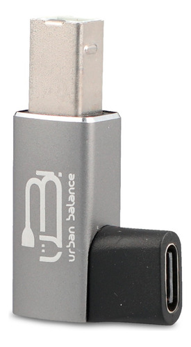 Adaptador Usb C A Usb B Angular Dbugg Color Gris