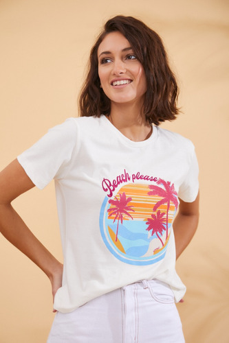 Remera Sara Estampada Beach Rimmel