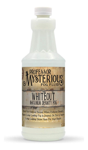 Professor Misteriosa Whiteout Liquido Maquina Niebla Quart