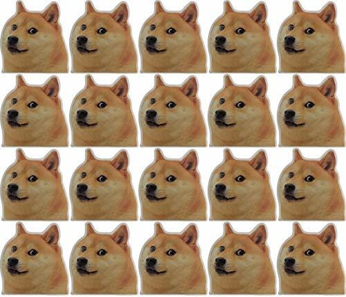 Doge Much Wow Meme Shiba Inu Stickers - Juego De 20 Pegatina