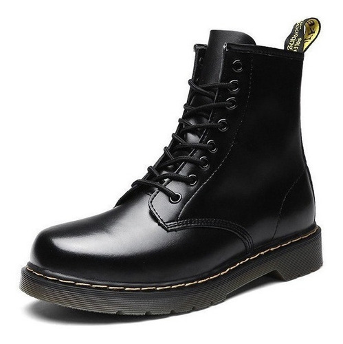 Botas Martin De Cuero Con Punta Redonda Para Hombre 668