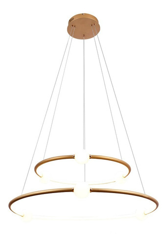 Pendente Nébula Dourado 87cm 80w 3000k Dw005LG Bella