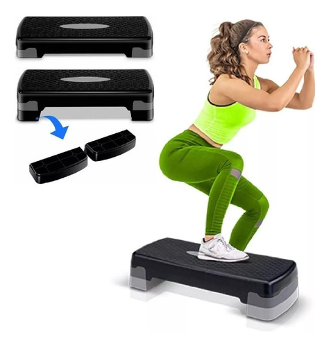 Step Academia Exercício Altura Ajustável Funcional Aeróbico