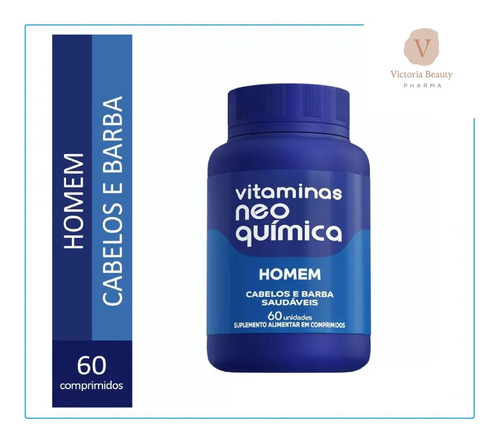 Kit Casal Homem 60 Cpr + Mulher 60 Cpr - Neo Química Sem Sabor