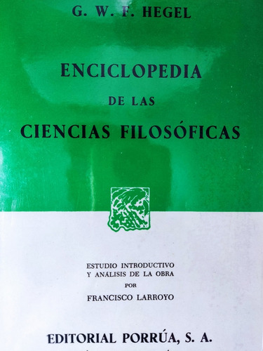 Libro Enciclopedia De Las Ciencias Filosoficas Hegel 176p8